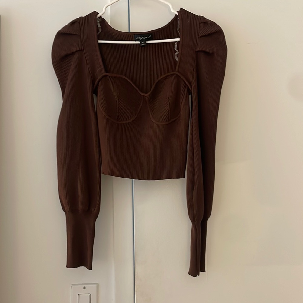 Chocolate brown sweater